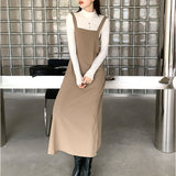 ワンピース レディース 可愛い 通販 サロペットスカート サロペット スカート ワンピ ロングワンピース ロングワンピ 春服 夏服 ロング 無地 シンプル 秋服 春夏秋 きれいめ かわいい