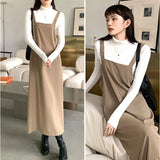 ワンピース レディース 可愛い 通販 サロペットスカート サロペット スカート ワンピ ロングワンピース ロングワンピ 春服 夏服 ロング 無地 シンプル 秋服 春夏秋 きれいめ かわいい