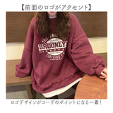 薄手 トレーナー レディース 通販 スウェット プルオーバー トップス ゆったり 春 春秋 秋 冬 長袖 部屋着 ルームウェア おしゃれ ロゴ オーバーサイズ メンズ オシャレ クルーネック