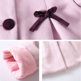 コート おしゃれ 女の子 通販 キッズコート 子供服 アウター リボン キッズ服 秋冬 ロングコート 子ども 上品 かわいい 暖かい 可愛い フォーマル きれいめ 通園 通学 子ども服