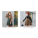 ワンピース キッズ 女の子 長袖 通販 サロペット ジャンスカ セットアップ トップス スカート セット ジャンパースカート フォーマル ドレス 子供 子供服 子ども ジュニア 小学生 中学生
