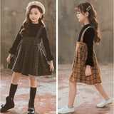 ワンピース キッズ 女の子 長袖 通販 サロペット ジャンスカ セットアップ トップス スカート セット ジャンパースカート フォーマル ドレス 子供 子供服 子ども ジュニア 小学生 中学生