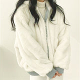 ジャケット ブルゾン レディース 通販 ボアブルゾン ボアジャケット ブルゾンレディース 上着 ゆったり カジュアル あたたかい 暖かい あったか アウター リバーシブル 裏表 フード付き