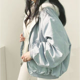 ジャケット ブルゾン レディース 通販 ボアブルゾン ボアジャケット ブルゾンレディース 上着 ゆったり カジュアル あたたかい 暖かい あったか アウター リバーシブル 裏表 フード付き