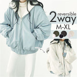 ジャケット ブルゾン レディース 通販 ボアブルゾン ボアジャケット ブルゾンレディース 上着 ゆったり カジュアル あたたかい 暖かい あったか アウター リバーシブル 裏表 フード付き