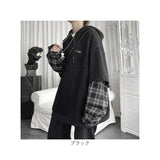 パーカー 長袖 通販 長袖パーカー フード付きパーカー フードパーカー オーバーサイズパーカー レディース メンズ プルオーバー ドロップショルダー フェイクレイヤード 重ね着風