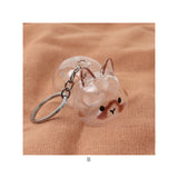 うさぎの毛 キーホルダー 通販 ペット 遺毛 チャーム ケース 透明 遺毛入れ 犬の毛収納ボトル メモリアルグッズ うさぎ ウサギ 毛 犬 猫 メモリアル 持ち歩き ペット仏具 ペットロス 形見
