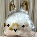 うさぎの毛 キーホルダー 通販 ペット 遺毛 チャーム ケース 透明 遺毛入れ 犬の毛収納ボトル メモリアルグッズ うさぎ ウサギ 毛 犬 猫 メモリアル 持ち歩き ペット仏具 ペットロス 形見