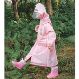 レインコート キッズ ランドセル対応 収納付き 通販 ポンチョ かっぱ レインウェア レインポンチョ 雨具 雨がっぱ 雨合羽 ランドセル 子ども用 子供用 女の子 男の子 かわいい こども