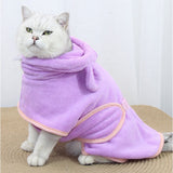 バスタオル バスローブ 犬用 猫用 ペット 通販 ペットバスローブ ペットバスタオル タオル パーカー 部屋着 フード付き 吸収性 速乾 防寒対策 お風呂上り お風呂 猫 ねこ ネコ 犬 いぬ