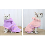 バスタオル バスローブ 犬用 猫用 ペット 通販 ペットバスローブ ペットバスタオル タオル パーカー 部屋着 フード付き 吸収性 速乾 防寒対策 お風呂上り お風呂 猫 ねこ ネコ 犬 いぬ