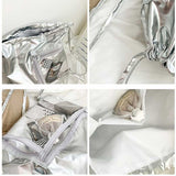 ナップザック クリアポケット 痛バ 通販 リュック リュックサック ナップサック 透明 大容量 レディース メンズ 推し活 痛バッグ ライブ コンサート おしゃれ かわいい バッグ