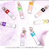 銀テープ キーホルダー 通販 収納 推し活 推し ホルダー バッグチャーム ストラップ ネームタグ 推し色 保管 保存 ライブ live イベント アイドルグッズ グッズ アーティストグッズ