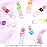 銀テープ キーホルダー 2個セット 通販 収納 推し活 推し ホルダー バッグチャーム ストラップ ネームタグ 推し色 保管 保存 ライブ live イベント アイドルグッズ グッズ