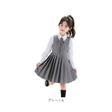 ワンピース スーツ 女の子 3点セット 通販 フォーマルワンピース キッズワンピース ブラウス 長袖 リボン 子供スーツ フォーマル 子供服 子ども服 キッズ こども 子供 子ども おでかけ