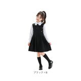 ワンピース スーツ 女の子 3点セット 通販 フォーマルワンピース キッズワンピース ブラウス 長袖 リボン 子供スーツ フォーマル 子供服 子ども服 キッズ こども 子供 子ども おでかけ