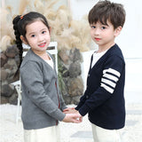 スクールカーディガン ジュニア キッズ 通販 学生服 男の子 カーディガン おしゃれ 女の子 ライン入り 子供服 かわいい 通学 ニットカーディガン シンプル ワンポイント キッズ服 メンズ
