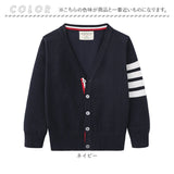 スクールカーディガン ジュニア キッズ 通販 学生服 男の子 カーディガン おしゃれ 女の子 ライン入り 子供服 かわいい 通学 ニットカーディガン シンプル ワンポイント キッズ服 メンズ