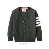 スクールカーディガン ジュニア キッズ 通販 学生服 男の子 カーディガン おしゃれ 女の子 ライン入り 子供服 かわいい 通学 ニットカーディガン シンプル ワンポイント キッズ服 メンズ