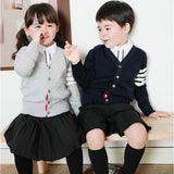 スクールカーディガン ジュニア キッズ 通販 学生服 男の子 カーディガン おしゃれ 女の子 ライン入り 子供服 かわいい 通学 ニットカーディガン シンプル ワンポイント キッズ服 メンズ
