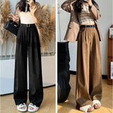 ワイドパンツ ロングパンツ レディース ポケット 通販 パンツ 長ズボン ズボン カジュアルパンツ ずぼん ボトムス ワイド カジュアル シンプル 無地 ゆったり 体型カバー 通勤 通学
