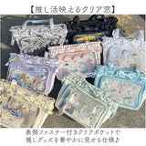 トートバッグ 痛バ かわいい 通販 痛バック 推し活 バッグ バック 推し活バッグ レディース ショルダーバッグ おしゃれ 肩掛け フリル りぼん クリアポケット ライブ イベント