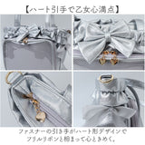 トートバッグ 痛バ かわいい 通販 痛バック 推し活 バッグ バック 推し活バッグ レディース ショルダーバッグ おしゃれ 肩掛け フリル りぼん クリアポケット ライブ イベント