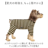 術後服 犬 ストライプ 背中開き 通販 犬術後服 術後 服 術後ウェア 術後衣 犬の服 ドッグウェア 犬服 ペット服 ドッグウエア 犬用術後服 いぬ イヌ ボーダー 傷舐め防止 犬用 かわいい