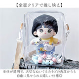 痛バッグ ぬいぐるみ ショルダー 通販 ショルダーバッグ ぬいぐるみポーチ ぬいポーチ 痛バ ミニ 推し活バッグ クリア 透明 バッグ ぬい活 ポーチ 全面クリア 推し活 推し ぬい