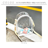 痛バッグ ぬいぐるみ ショルダー 通販 ショルダーバッグ ぬいぐるみポーチ ぬい活 ポーチ ぬいポーチ 痛バ ミニ 推し活バッグ クリア 透明 バッグ 全面クリア 推し活 推し ぬい