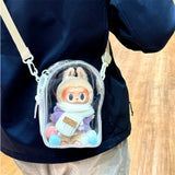 痛バッグ ぬいぐるみ ショルダー 通販 ショルダーバッグ ぬいぐるみポーチ ぬい活 ポーチ ぬいポーチ 痛バ ミニ 推し活バッグ クリア 透明 バッグ 全面クリア 推し活 推し ぬい
