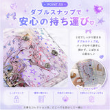 シール帳 バインダー 透明 通販 シール手帳 6穴 クリアバインダー 透明バインダー シールバインダー 6穴シール帳 6穴バインダー かわいい クリア カスタマイズ シール トレカ チェキ