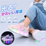 光るシューズ 子供用 通販 キッズシューズ 光る靴 スニーカー キッズスニーカー 子ども靴 おしゃれ こども用 発光シューズ 軽い 軽量 キッズ 通学靴 子ども こども 子供 女の子 厚底