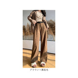 コーデュロイ ワイド パンツ レディース 通販 ワイドパンツ コーデュロイパンツ ワイドストレートパンツ フレアパンツ 長ズボン ロングパンツ ハイウエスト ウエストゴム 通勤 通学