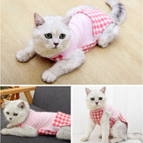 猫 術後服 通販 避妊術後 服 キャットウェア ネコ ねこ つなぎ ロンパース カバーオール パジャマ ルームウェア 部屋着 ペット服 洋服 4本足 着せやすい 散歩 猫用品 ペット用品