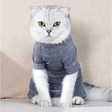 猫 術後服 通販 避妊術後 服 キャットウェア ねこ ネコ ロンパース つなぎ カバーオール パジャマ 部屋着 ルームウェア ペット服 洋服 4本足 着せやすい 散歩 猫用品 ペット用品