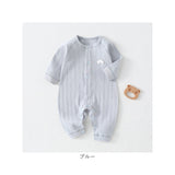 カバーオール 通販 ベビー服女の子 赤ちゃんパジャマ 子ども服つなぎ ルームウェア 部屋着パジャマ 新生児肌着 赤ちゃん服 女の子男の子 前開きロンパース スナップボタン コットン
