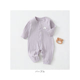 カバーオール 通販 ベビー服女の子 赤ちゃんパジャマ 子ども服つなぎ ルームウェア 部屋着パジャマ 新生児肌着 赤ちゃん服 女の子男の子 前開きロンパース スナップボタン コットン
