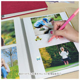 フォトアルバム 粘着 通販 L判 アルバム 貼る 大容量 写真 フリー台紙 整理 収納 手作り 綿麻素材 おしゃれ かわいい 記念日 結婚式 文房具