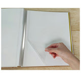 フォトアルバム 粘着 通販 L判 アルバム 貼る 大容量 写真 フリー台紙 整理 収納 手作り 綿麻素材 おしゃれ かわいい 記念日 結婚式 文房具