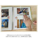 フォトアルバム 粘着 通販 L判 アルバム 貼る 大容量 写真 フリー台紙 整理 収納 手作り 綿麻素材 おしゃれ かわいい 記念日 結婚式 文房具