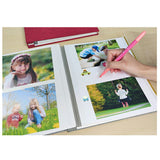 フォトアルバム 粘着 通販 L判 アルバム 貼る 大容量 写真 フリー台紙 整理 収納 手作り 綿麻素材 おしゃれ かわいい 記念日 結婚式 文房具