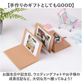 フォトアルバム 貼り付け式アルバム 通販 写真 アルバム 貼るタイプ 貼る 無地 シンプル 手作り ギフト 記念日 誕生日 家族写真 写真整理 結婚式 入学式 入園式 卒業式 子供 赤ちゃん