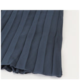 ワンピース 半袖 プリーツ レディース 通販 ロング ワンピ シフォン プリーツドレス プリーツスカート スカート 上品 フレンチスリーブ ウエスト スリム おしゃれ かわいい 入学式 結婚式