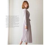 ワンピース 長袖 プリーツ レディース 通販 ロング ワンピ シフォン プリーツドレス プリーツスカート スカート 上品 ウエスト リボン かわいい おしゃれ 薄手 入学式 結婚式 入園式