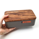 弁当箱 一段 通販 日本製 国産 ランチボックス 木蓋 お弁当箱 600ml 1段 定番 おしゃれ 電子レンジ可 食洗機可 GDS ジーディーエス 男女兼用 メンズ レディース 食洗機対応