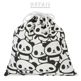 巾着袋 体操着入れ 通販 大きめ 給食袋 巾着 ポーチ 体操着袋 パンダ ネームタグ ネーム 袋 きんちゃく 不織布バッグ アシストバッグ 補助バッグ 子供 かわいい キッズ 幼稚園 保育園