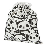 巾着袋 体操着入れ 通販 大きめ 給食袋 巾着 ポーチ 体操着袋 パンダ ネームタグ ネーム 袋 きんちゃく 不織布バッグ アシストバッグ 補助バッグ 子供 かわいい キッズ 幼稚園 保育園