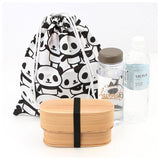 巾着袋 体操着入れ 通販 大きめ 給食袋 巾着 ポーチ 体操着袋 パンダ ネームタグ ネーム 袋 きんちゃく 不織布バッグ アシストバッグ 補助バッグ 子供 かわいい キッズ 幼稚園 保育園