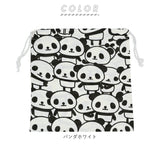 巾着袋 体操着入れ 通販 大きめ 給食袋 巾着 ポーチ 体操着袋 パンダ ネームタグ ネーム 袋 きんちゃく 不織布バッグ アシストバッグ 補助バッグ 子供 かわいい キッズ 幼稚園 保育園